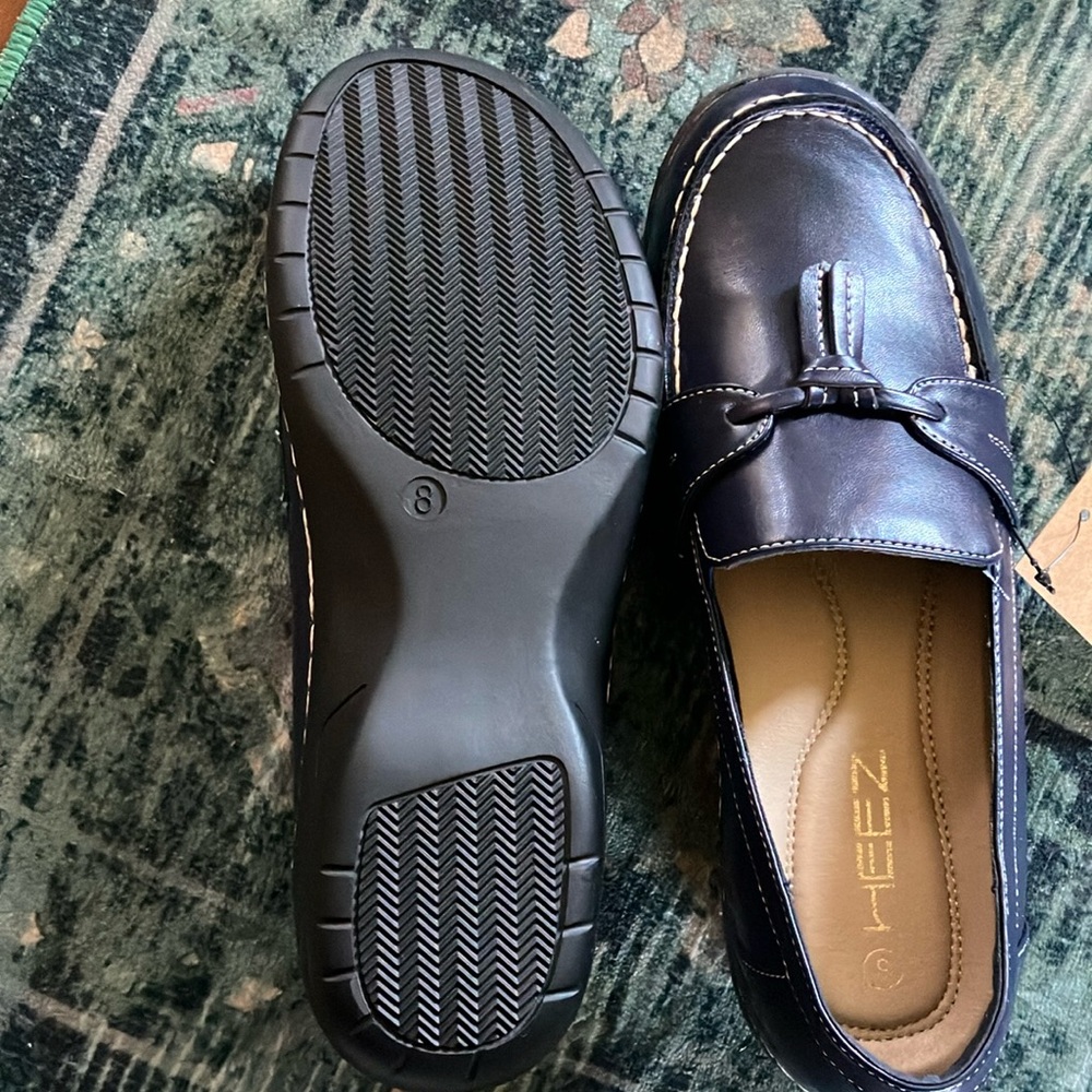 Women’s Navy Blue Loafers - Picture 3 of 7